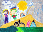 Здравейте, това е рисунка на Яна Цветкова на 6 години....