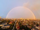 Красив изгрев и двойна дъга зарадваха софиянци Красив изгрев и двойна дъга зарадваха софиянци
