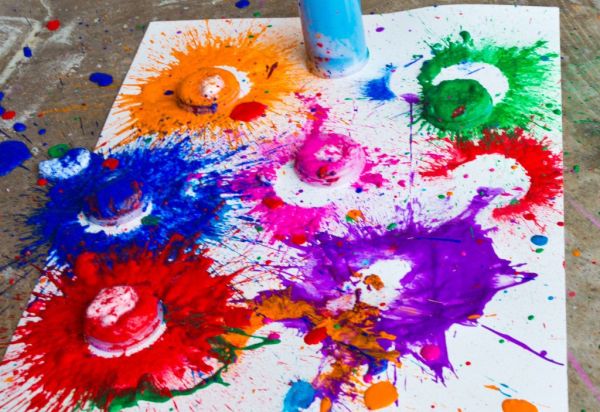 Забавен начин на рисуване: направете си цветни водни бомби