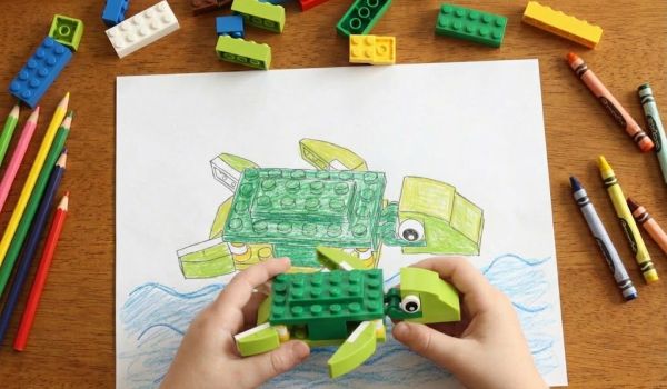 Морско приключение: как да си направим супер сладка костенурка от Lego Морско приключение: как да си направим супер сладка костенурка от Lego