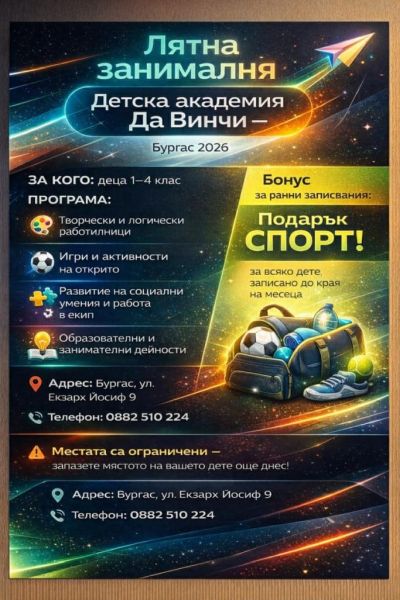 „Истории в цветове“: едно незабравимо лятно приключение за малки откриватели в Бургас „Истории в цветове“: едно незабравимо лятно приключение за малки откриватели в Бургас