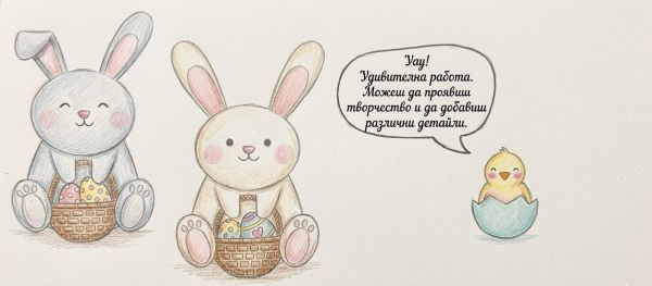 Как да нарисуваме великденско зайче: лесни стъпки за малки художници Как да нарисуваме великденско зайче: лесни стъпки за малки художници