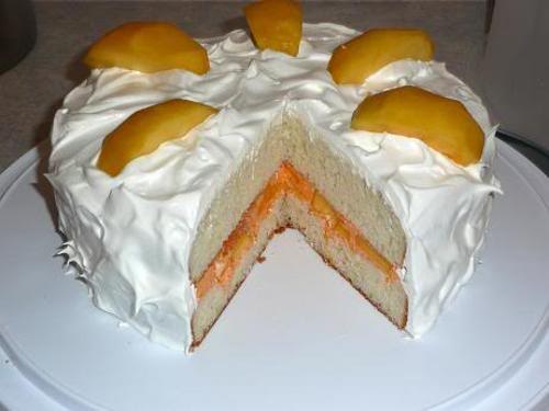 Торта с праскови