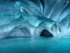 Мраморните пещери в Чили (Патагония) са красиви,...