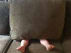 Каква хубава възглавница с крака.  Снимка: imgur.com