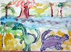 Това са рисунките на Мира Ангелова на 9 години, която...